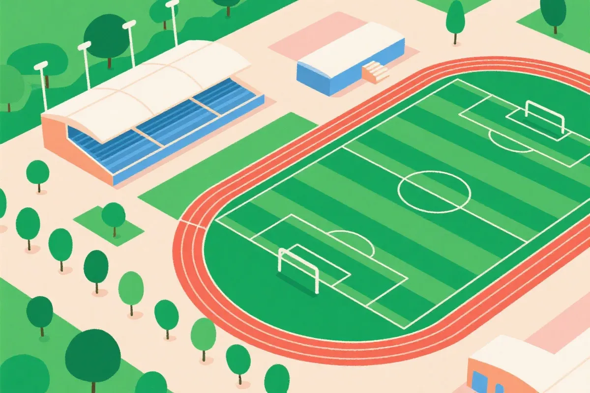 体育中心示意图